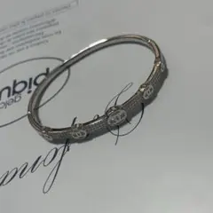 ccロゴ シルバーバングル