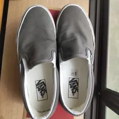 VANS スリッポン グレー メンズ スニーカー US7.5/25.5cm