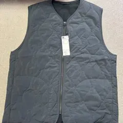 GU ヒートパデッドキルティングベストSW M オリーブ新品タグ付き