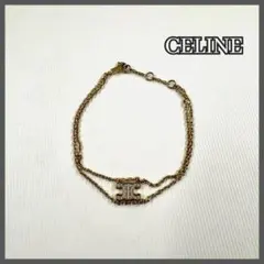 CELINE マカダム ロゴ ブレスレット】 ゴールド色GP - メルカリ