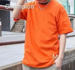 【未使用品】Champion チャンピオン 無地 半袖Tシャツ オレンジ Ｍ