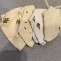 ベビー スタイ 4枚セット クリーム色