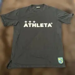 アスレタ　プラシャツ　黒　半袖