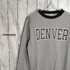 Champion チャンピオン リンガークルーネック スウェット グレー M