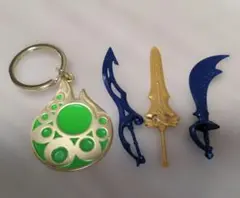 ゼルダの伝説 一番くじメタルチャームがんばりの器＆ソードピックグミ王家の両手剣他のサムネイル