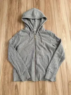 GU レディース　スウェットフルジップパーカ　グレー Lサイズ