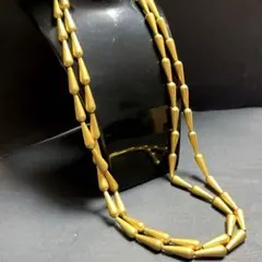 ヴィンテージ ２連　ネックレス　ゴールド色