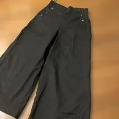 OPAQUE CLIP ブラック ワイドパンツ S 秋冬生地