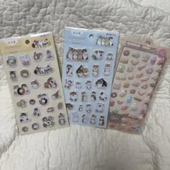 【新品】mofusand ぷくっとシール　２種類　オマケ付き　ぷくぷくシール