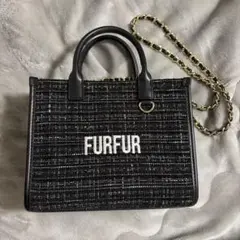 極美品 希少✨FURLA フルラ ツィード ×レザー リュック バックパック