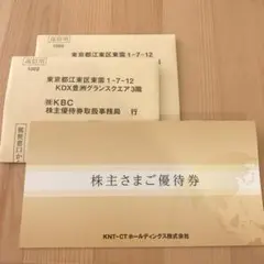 KNT-CTホールディングス 株主ご優待券 2枚セットのサムネイル