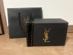 YSL ブラック ギフトボックス 中型　ギフトショッパー　プレゼント