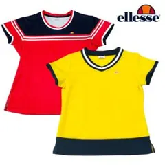 ❇️エレッセ　テニスウェア　レディース　ゲームシャツ　半袖Tシャツ　２枚セット