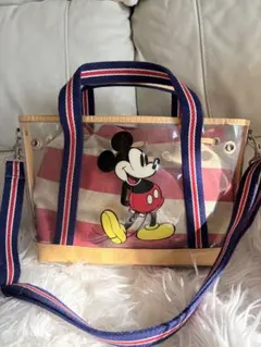 【訳あり】サマンサタバサ ミッキー クリアバッグ