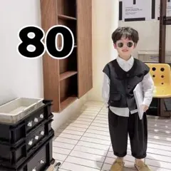 男の子　フォーマルスーツ　キッズ　子供　ベビー　セレモニースーツ　８０cm