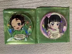 鬼滅の刃 竈門炭治郎 栗花落カナヲ クリームソーダパーラー缶バッジ 2点セット
