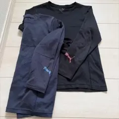 PUMA ブラック トップス 140サイズ 2枚セット
