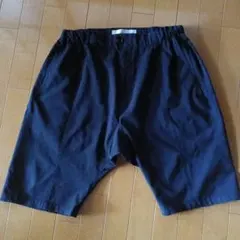 Julien David サルエルイージーショートパンツ　ネイビー　ウールのサムネイル