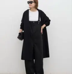 MUSE de Deuxieme Classe スムースニットガウンネイビー