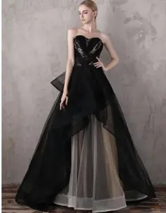 文化祭 発表会パーティードレス ブラック