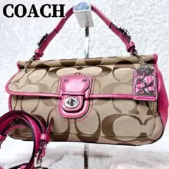 COACH Legacy Signature 2way Pink Bag Y2Kのサムネイル