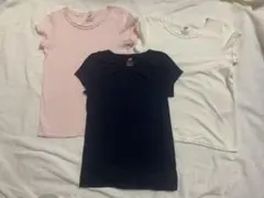 H&M オーガニックコットン Tシャツ 3枚セット.130cm