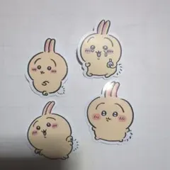 ちいかわ うさぎ キャラクター ステッカー 4枚セット