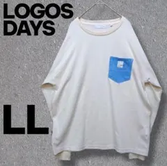 LOGOS DAYS 長袖 カットソー LL クリームのサムネイル