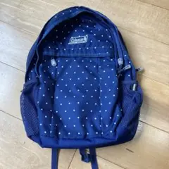 Coleman ネイビー ドット柄 リュック