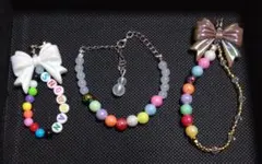 SnowMan　ハンドメイド　チャーム　ブレスレット　セット