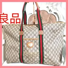 【良品】グッチGUCCIシェリーライン肩掛けトートバッグ 鑑定済