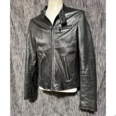 定価85800円 BOISNONVERNIラムレザーライダース　マーキュリー　黒