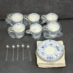 NARUMI/ナルミ ミラノ カップ&ソーサー 6客セット　ボーンチャイナ