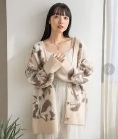 LOWRYSFARM キモウガラカーディガンＬＳ