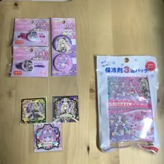 名探偵プリキュア　ハッピーヘアゴム　クリップカンバッチ シール　保冷剤