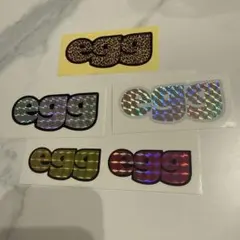 egg ステッカー シール 5枚セット