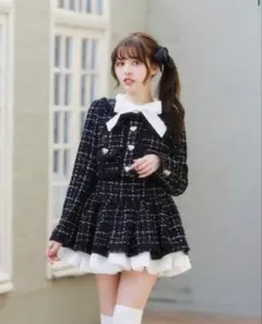 LIZLISA ツイードジャケットセットアップ