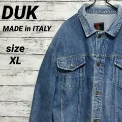 DUK ライトブルー デニムジャケット イタリア製 短丈 size XLのサムネイル