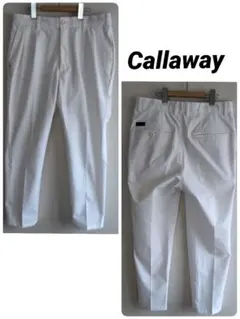 ⛳️キャロウェイCallaway⛳️メンズアンクルパンツ　ホワイト　白　M 春夏
