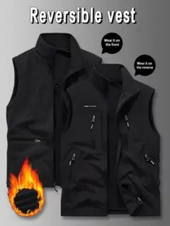 メンズマルチポケットデザインジャケットコート洗濯機洗い可能アウトドアベスト