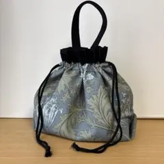 金糸刺繍 ドーム型 ネイビー 2way ショルダーバッグ - メルカリ