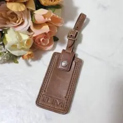 ✨希少✨ TUMI ネームタグ ラゲージタグ レザー ブラウン ヴィンテージのサムネイル