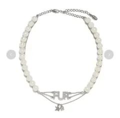【新品未使用】完売品♡FURFUR ロゴパールネックレス