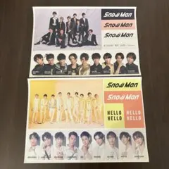 Snow Man シール2枚セット