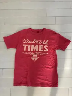 Cushman Detroit TIMES Tシャツ レッド Mのサムネイル
