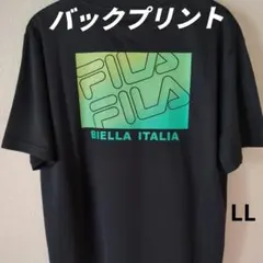 FILA フィラ バックプリント Tシャツ ∥ブラック∥メンズ LLのサムネイル