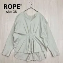 ROPE' ロペ スキッパー タック シャツ ブラウス 38