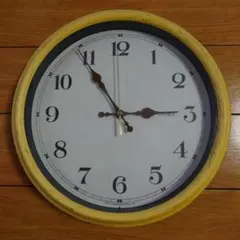 rimtex アナログ掛時計 イエロー 27cm