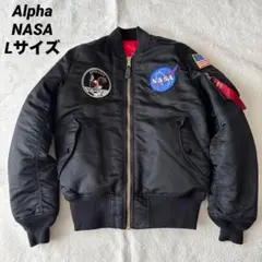 ALPHA NASA MA-1 L MIL-J-82790J 赤裏地 刺繍美品 - メルカリ