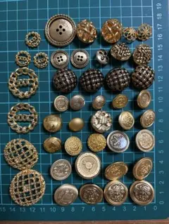 装飾ボタンセット 金色　未使用品　まとめ売り